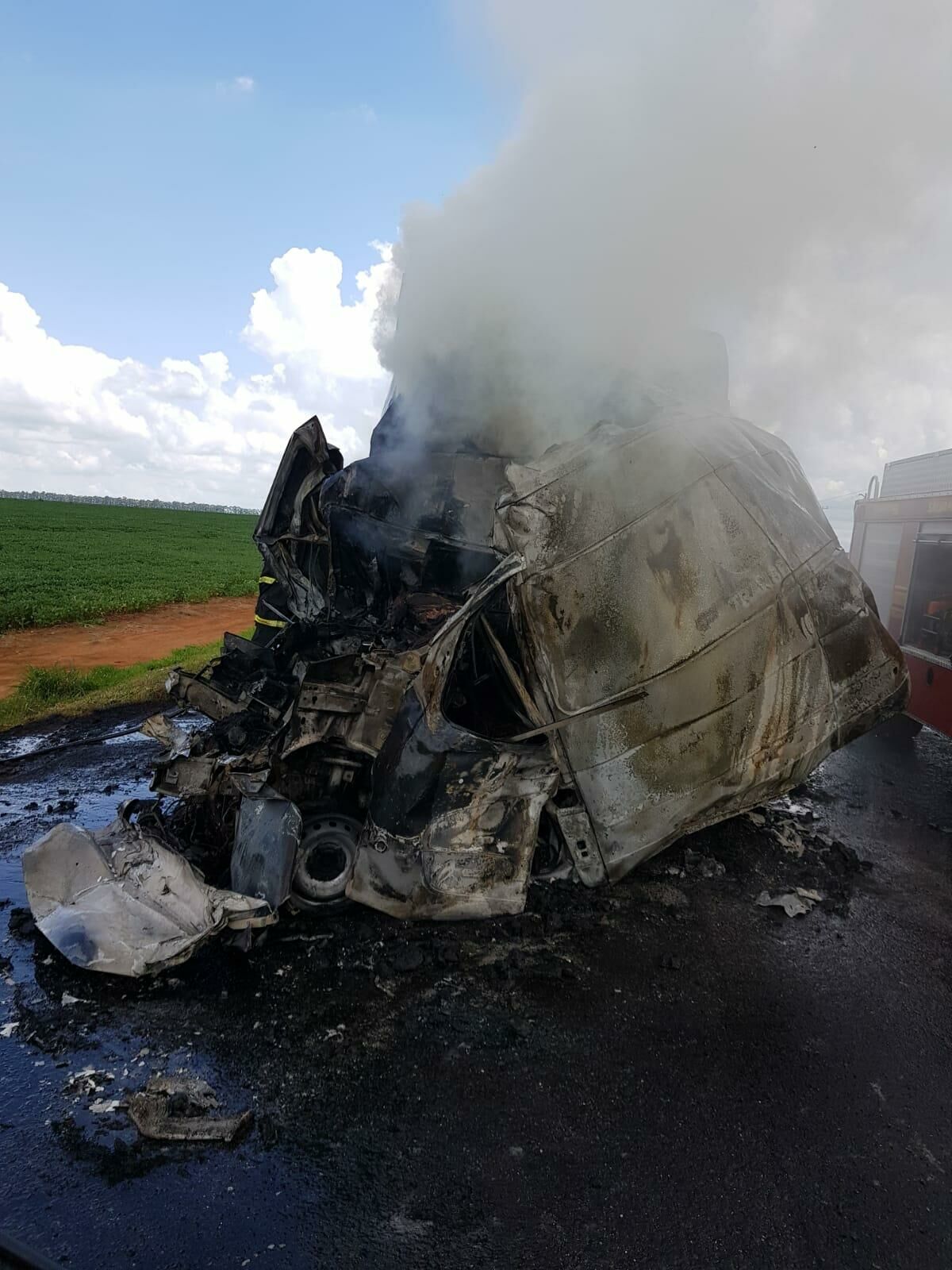 Imagem de compartilhamento para o artigo Corpo do motorista morto carbonizado em acidente na MS-306 será sepultado em Bataguassu da MS Todo dia